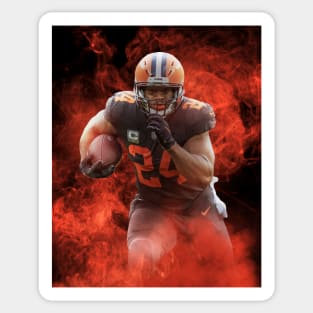 Nick Chubb Cleveland Sports Art Sticker